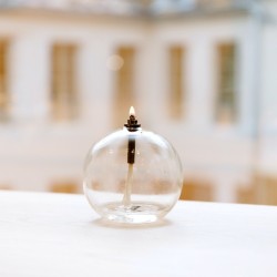 Photo produit de la petite lampe à huile en forme de boule