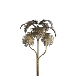 Tête du lampadaire couleur bronze en forme de palmier