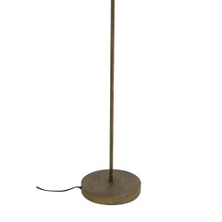 Socle rond du lampadaire couleur bronze en forme de palmier