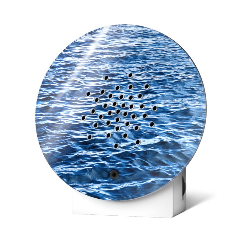 Photo produit de la boite sonore océan avec une façade esprit mer.